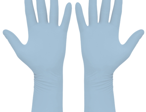 HALYARD PUREZERO HG3 Jasnoniebieskie sterylne rękawice nitrylowe